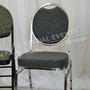 Grey Stacking Padded Chair