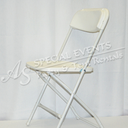 White Samsonite Folding Chair
