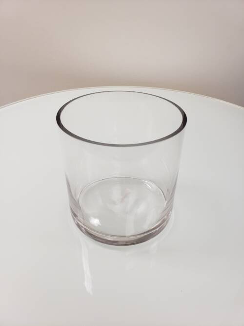5" Round Glass Vase