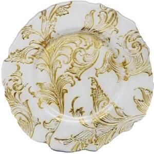 Gold Damask Charger plate