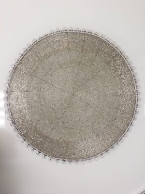 Glass-Wire beaded Charger Plate