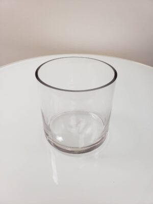 5" Round Glass Vase