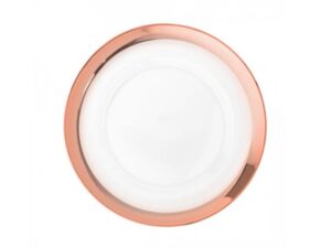 Rose Gold Band Charger Plate