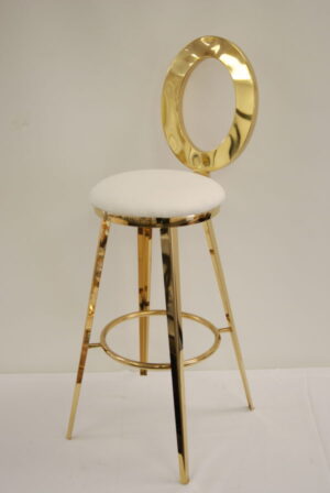 CARTIER HALO BARSTOOL GOLD ( White or Black Cushion )