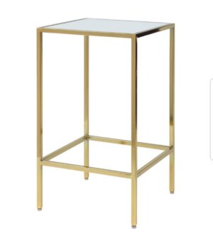 24" Gold Square Cruiser Table ( White or Black Plexi )