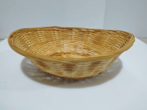 SMALL WICKER BREAD BASKET