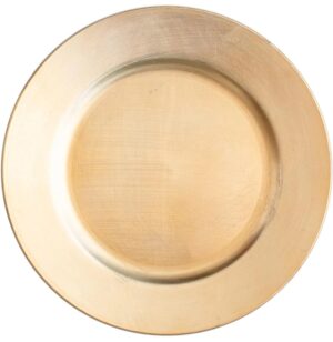 Gold Plastic Charger Plate