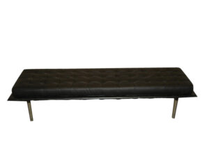 BLACK BENCH 3 SEATER