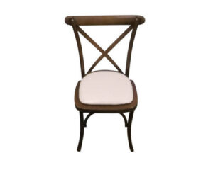 Brown Cross Back Chair