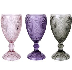 Amethyst Carousel Goblet - 12.5oz